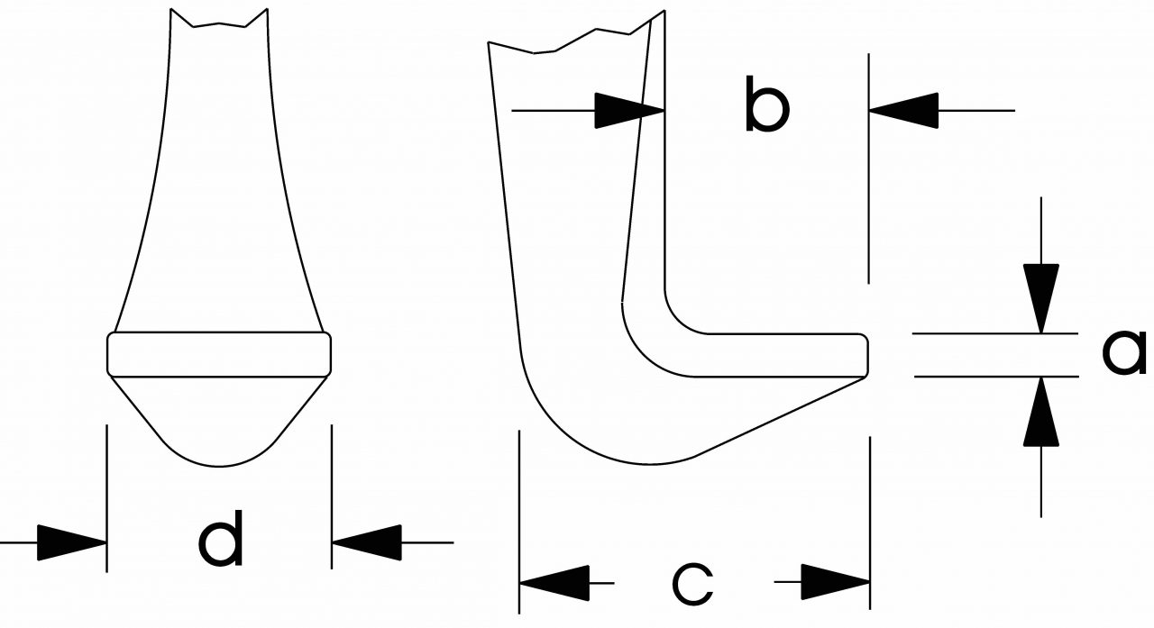 Bản vẽ kích thước mấu cảo vam ELORA