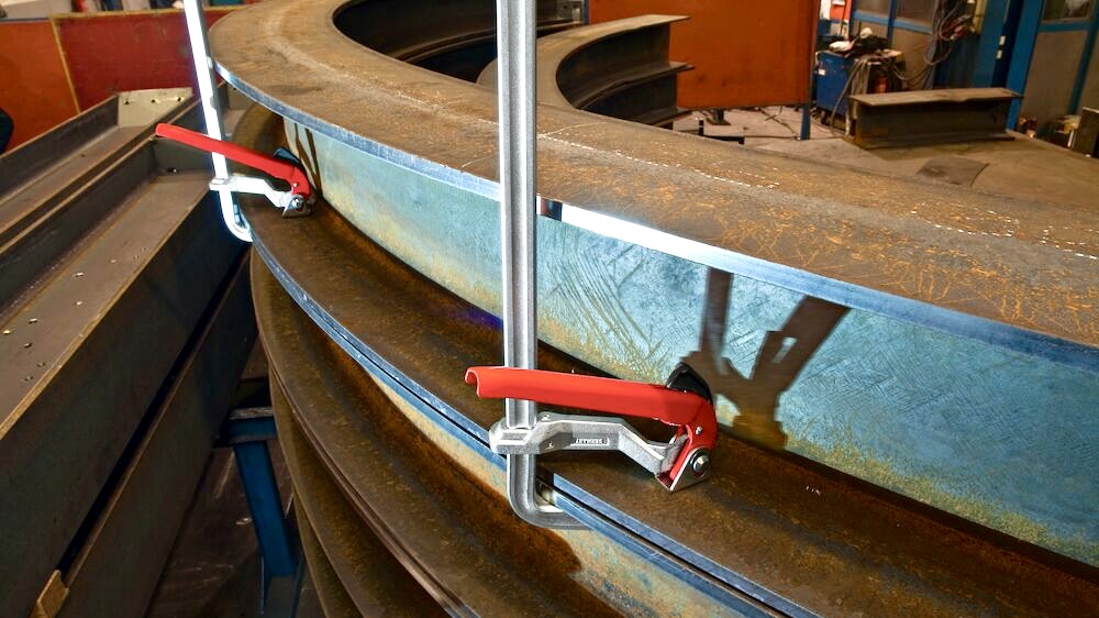 Vam chữ F có tay kẹp nhanh, tự động, gấp gọn tay kẹp được BESSEY SGHS. Made in Germany.