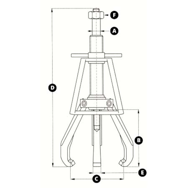 Bản vẽ cơ khí cho cảo tháo vòng bi của Posilock - Made in USA.