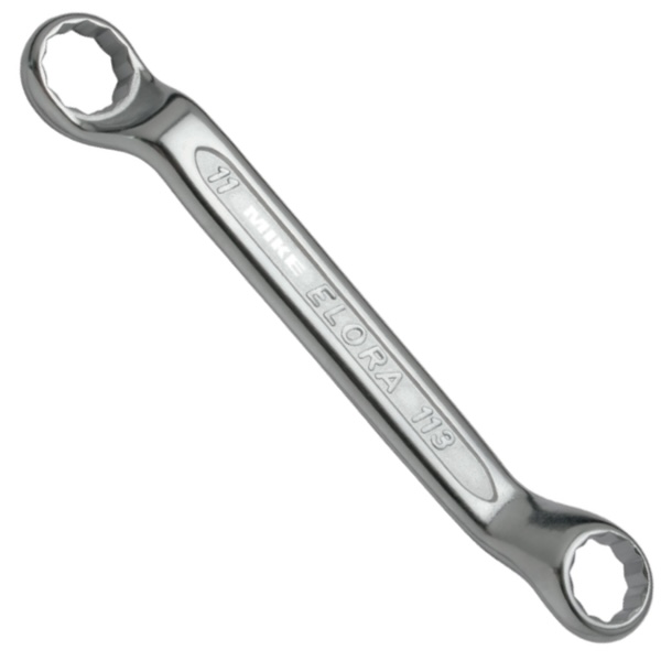 Cờ lê 2 đầu vòng ELORA 113, siêu ngắn, mạ bóng bề mặt