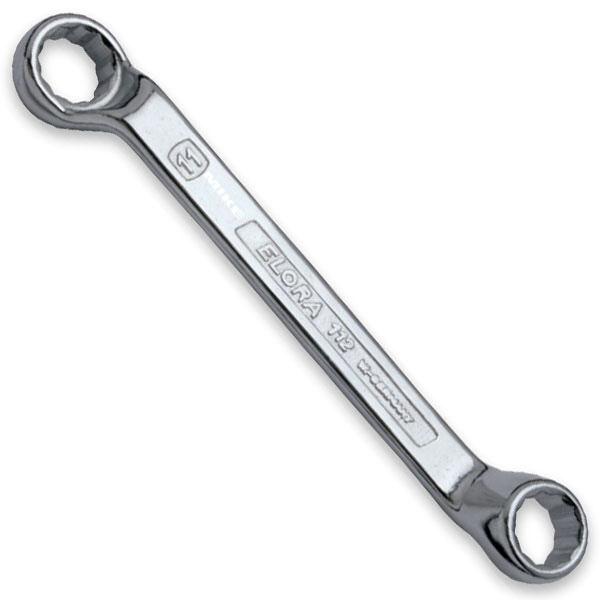 Cờ lê 2 đầu vòng ELORA 112, loại ngắn, gồm hệ mét và inch