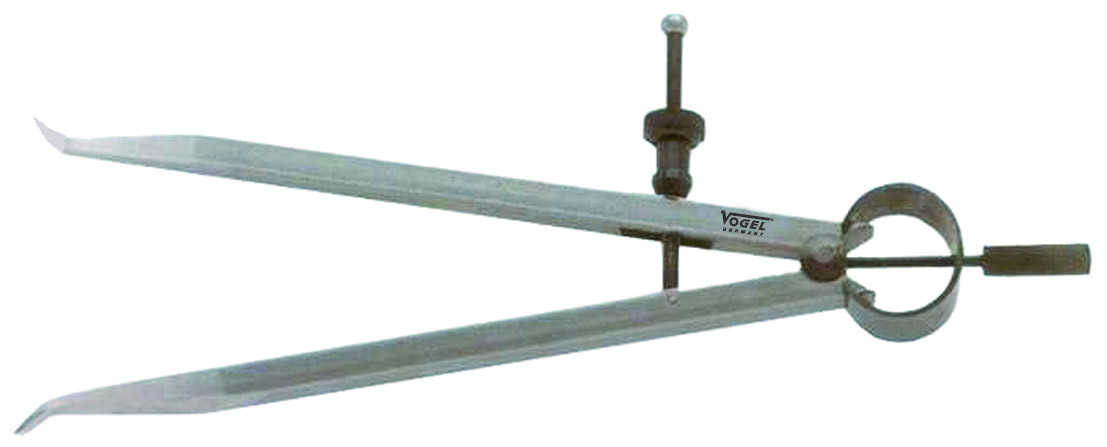 30244- compa kỹ thuật mũi cong liền thân có vít điều chỉnh