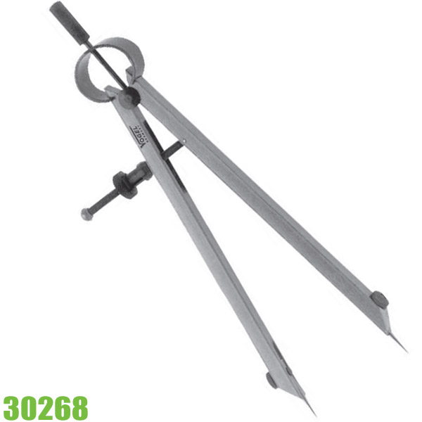 Compa kỹ thuật 30268, chân kim bằng thép, tiêu chuẩn DIN 6486