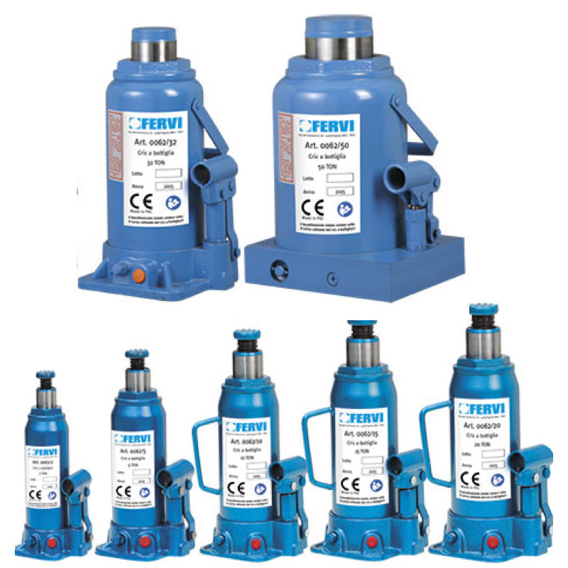 Con đội thủy lực 0062, bottle jack FERVI - Italia