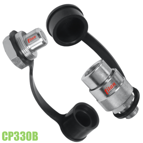 Cặp khớp nối nhanh CP330B, đực cái ren 3/8 inch, áp suất 700 bar.