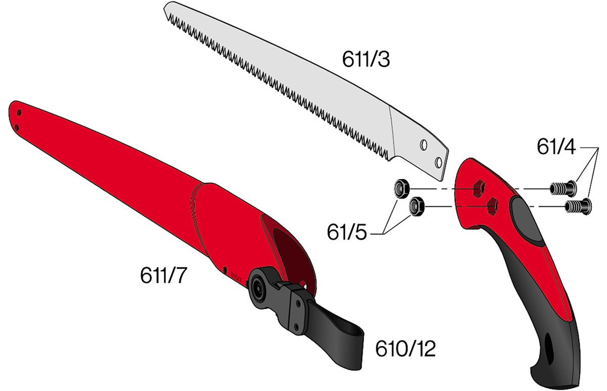 Bản vẽ cưa cành cây FELCO611