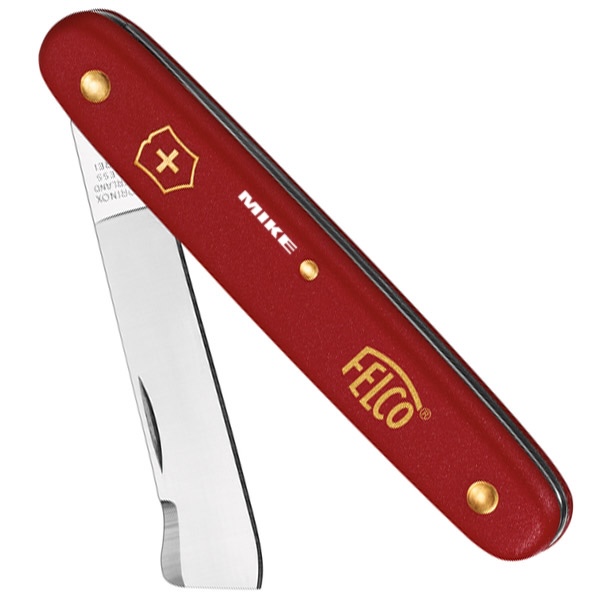 Dao chiết ghép cành FELCO 3.90 20, có lưỡi tách vỏ, đầu cong