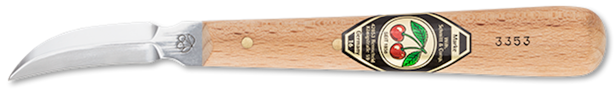 Dao gọt tỉa điêu khắc lưỡi cong 2 mặt Kirschen 3353