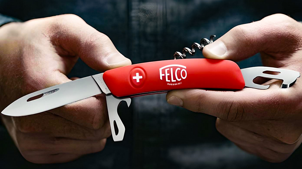 Dao nhíp bỏ túi FELCO 503, gồm 9 chức năng, lưỡi inox 75mm