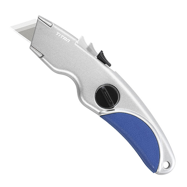 Dao rọc đa năng FERVI 0035, lưỡi trượt tự thu lại, gồm 4 lưỡi tích hợp