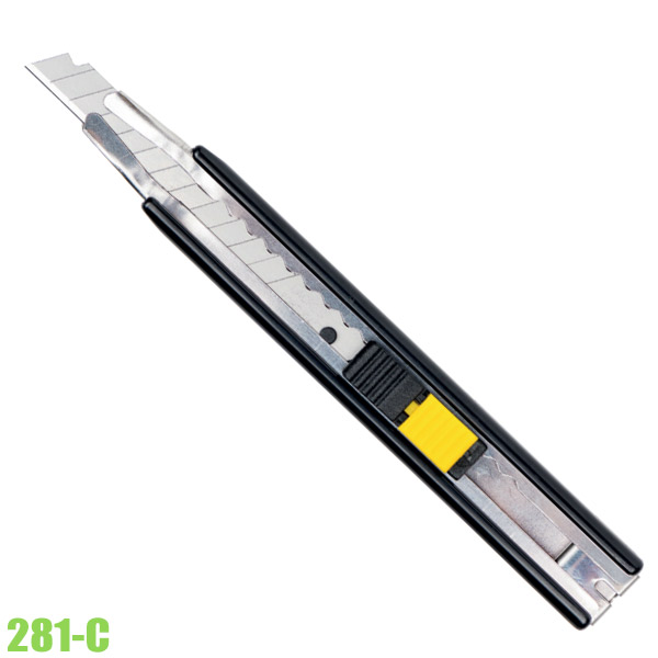 Dao rọc giấy lưỡi dài 9mm ELORA 281-CK, có chốt giữ an toàn