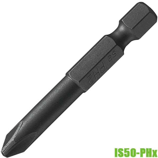 Đầu mũi vít 4 cạnh IS50-PHx, từ PH1-PH3, chuẩn DIN 3126