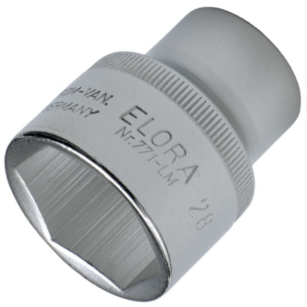 Đầu tuýp hệ inch 6 cạnh ELORA 771-LA, đầu vuông 1/2 inch