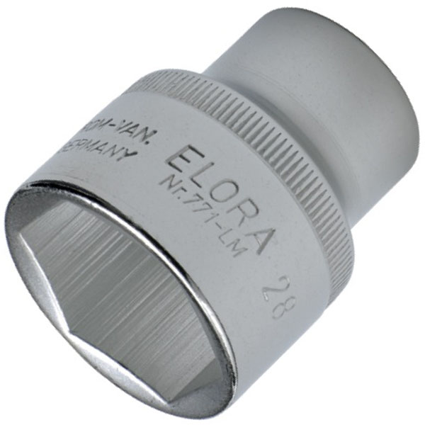 Đầu tuýp 3/4 inch vuông, 6 cạnh ELORA 771-S, chuẩn DIN 3124