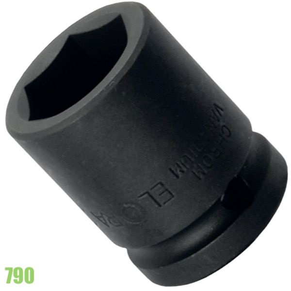 đầu chụp đen impact socket vuông 1/2 inch ELORA