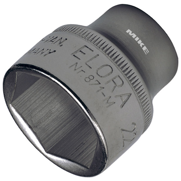 Đầu tuýp ELORA 871, loại 6 cạnh, đầu vuông 3/8 inch