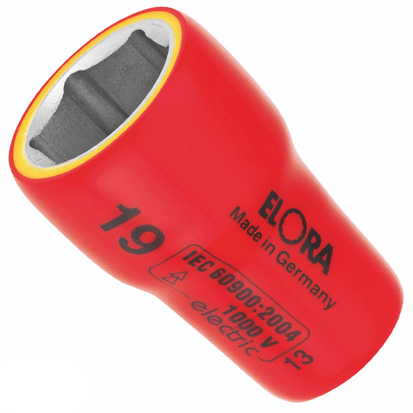 Đầu tuýp ELORA 969, cán cách điện 1000V, đầu vuông 3/8"