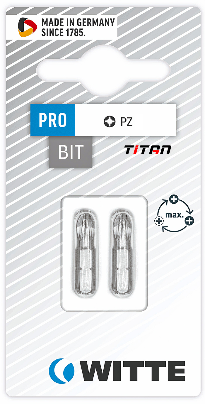 Vỉ 2 mũi văn vít hoa thị PZ WITTE 2671 - Germany