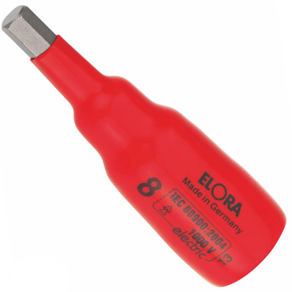 Đầu vít lục giác chìm ELORA 971-IN, cách điện 1000V, vuông 1/2"