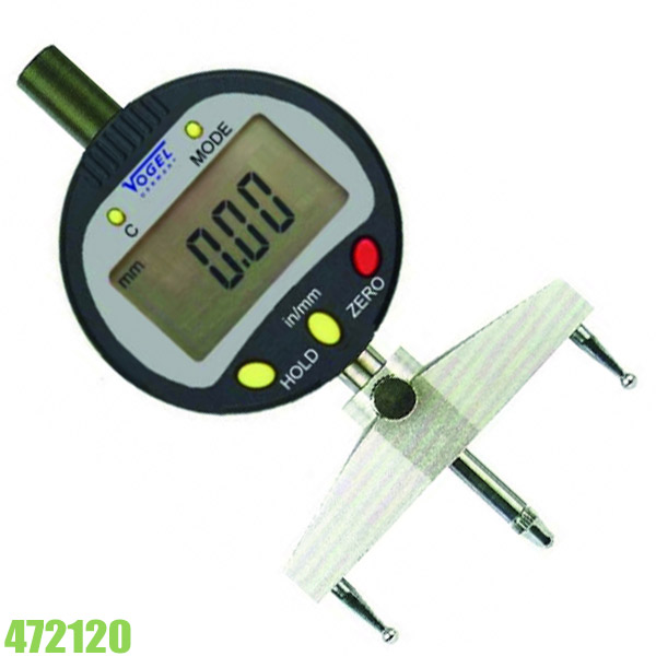 Đồng hồ đo bán kính điện tử 472120, với 5 kiểu ngàm đo