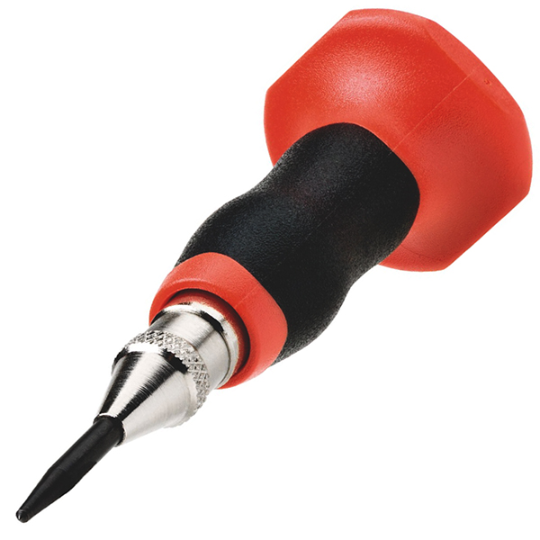 Đột tâm tự động Rennsteig 430 229, Ø3.5 mm, tạo điểm khoan chính xác, tránh trượt mũi, cơ chế tự động lò xo.