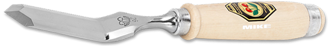 Đục gỗ 1059 lưỡi vát nhọn chữ V, thân cong. Krischen Germany