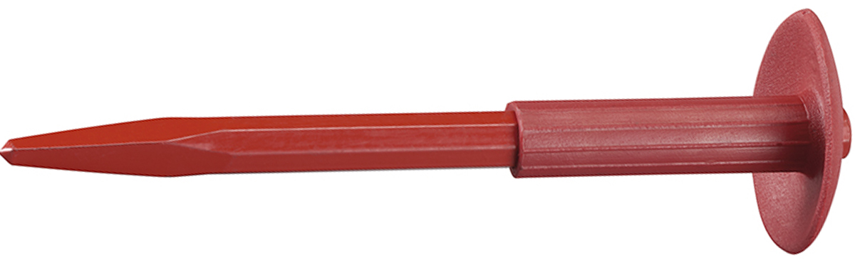 Đục bằng sắt mũi nhọn dài 300mm có vành bảo vệ tay FERVI