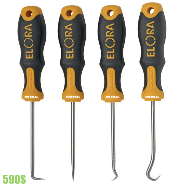 Bộ dụng cụ lấy vòng đệm o-ring, gasket ELORA 590-S, gồm 4 cây