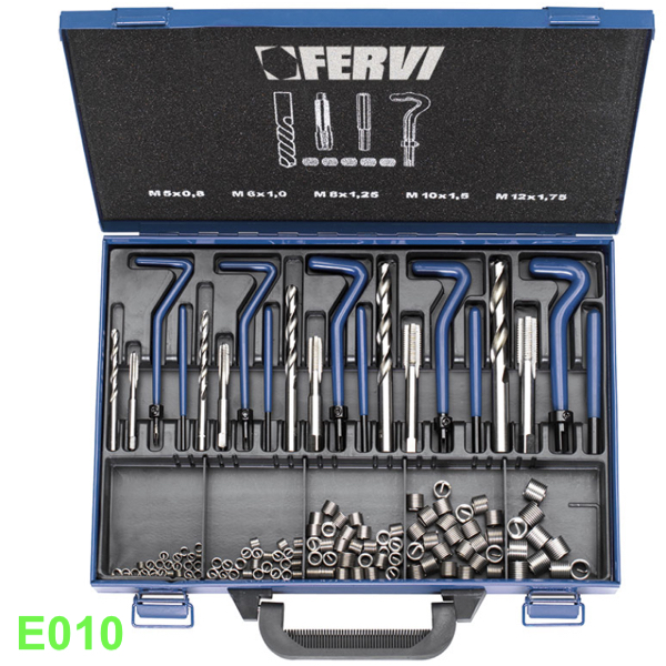Bộ dụng cụ sửa ren M5 đến M12, FERVI E010