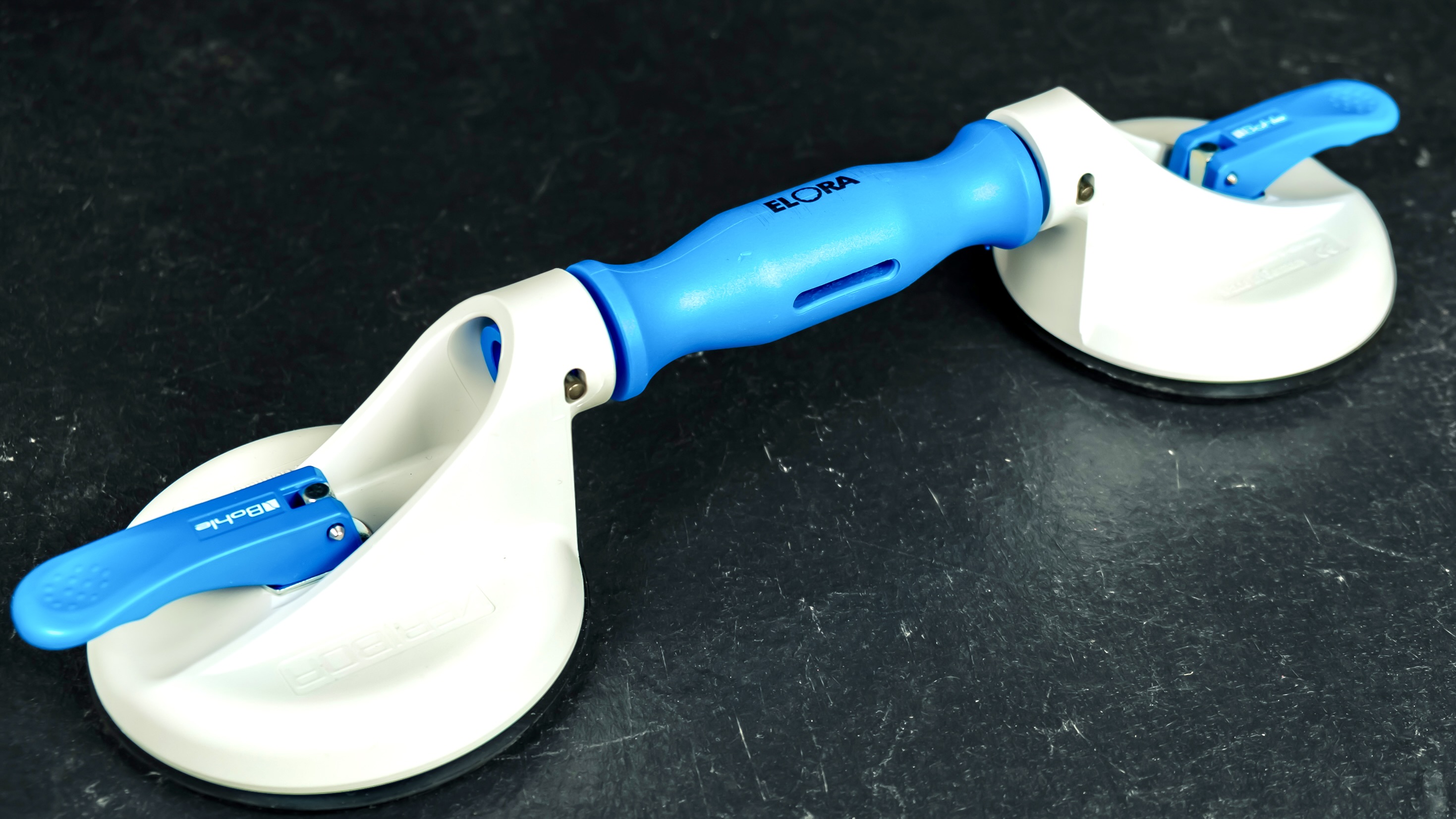 Giác hút chân không ELORA 280G cho kính ô tô, bề mặt cong, tải nâng 45 kg