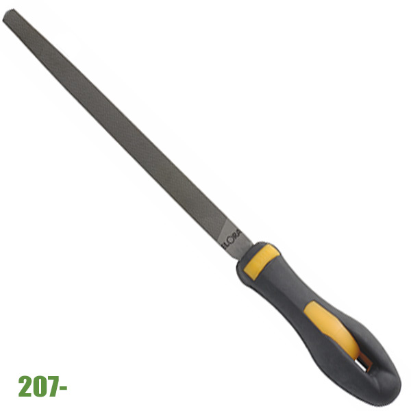 Giũa tam giác ELORA 207, lưỡi thô - trung - mịn, cán nhựa đúc