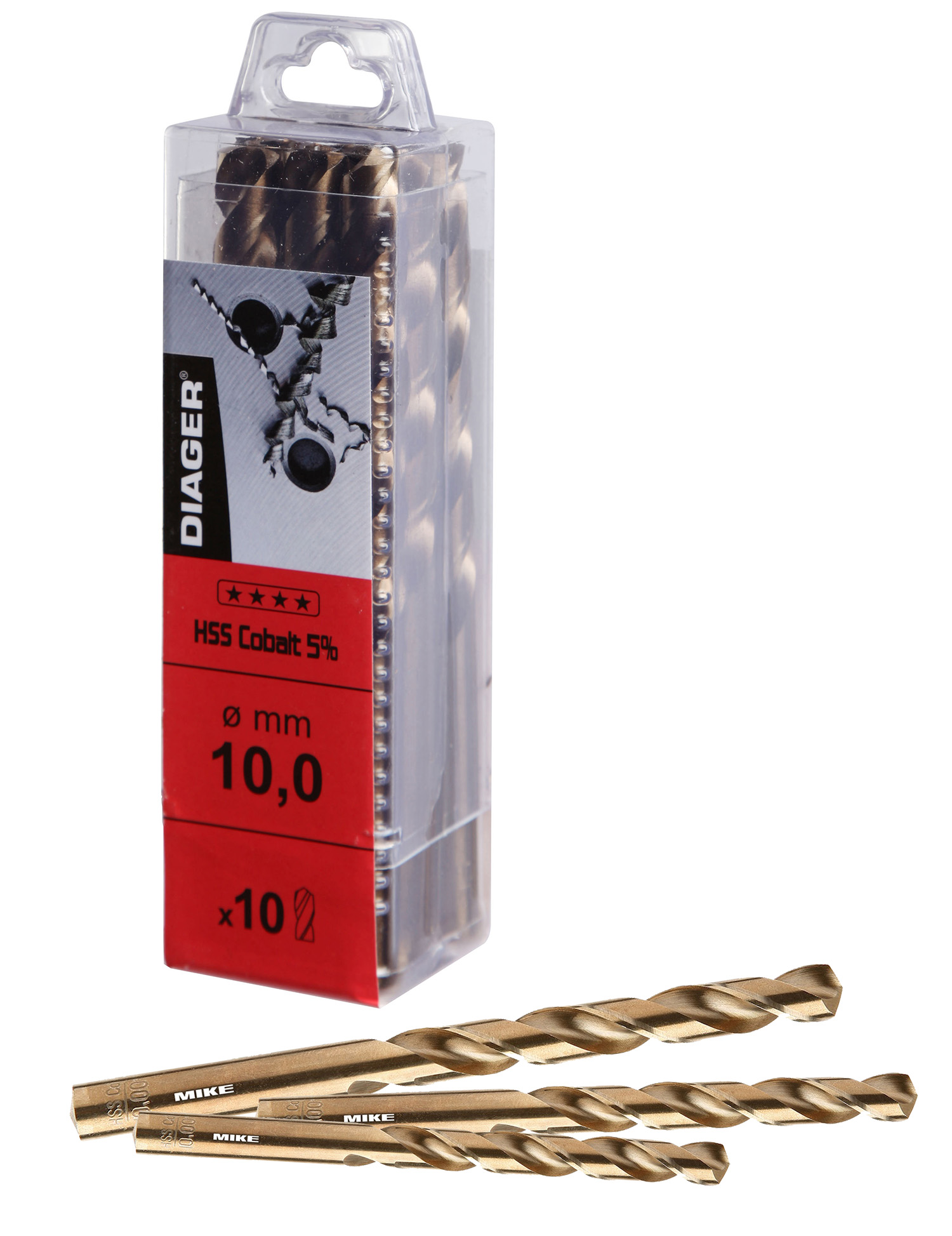 Hộp 10 mũi khoan sắt DIAGER 700