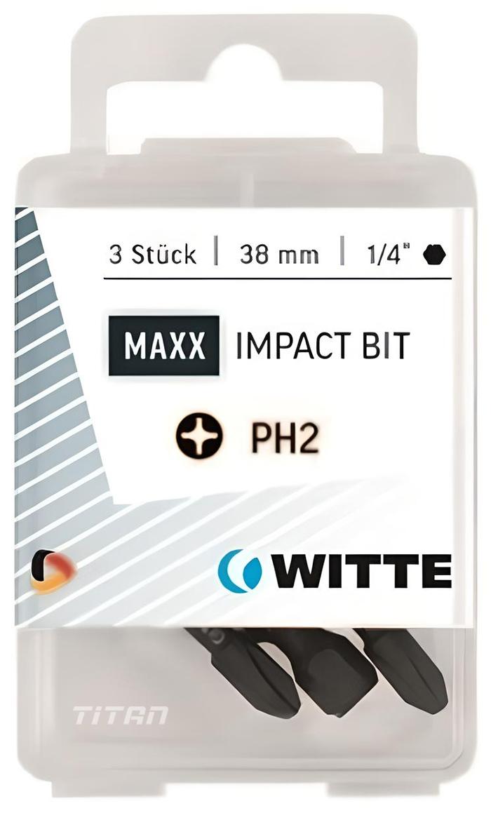 Hộp 3 mũi vít đóng WITTE 428556