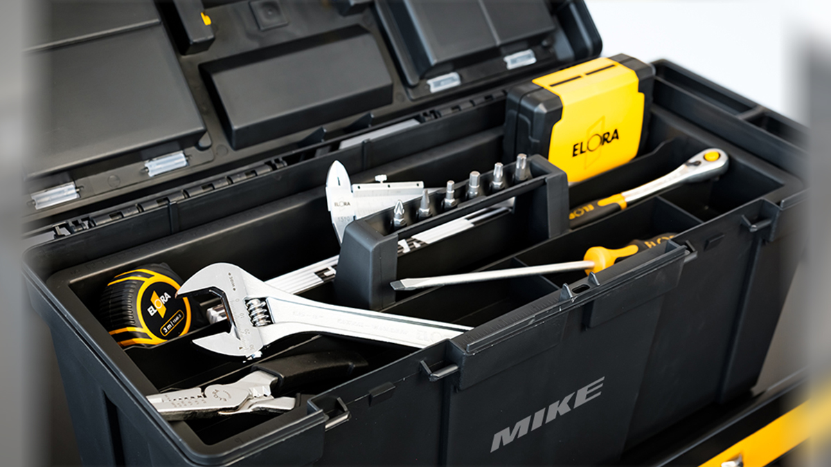 Hộp nhựa đựng dụng cụ ELORA 1382-L2, vật liệu polypropylene