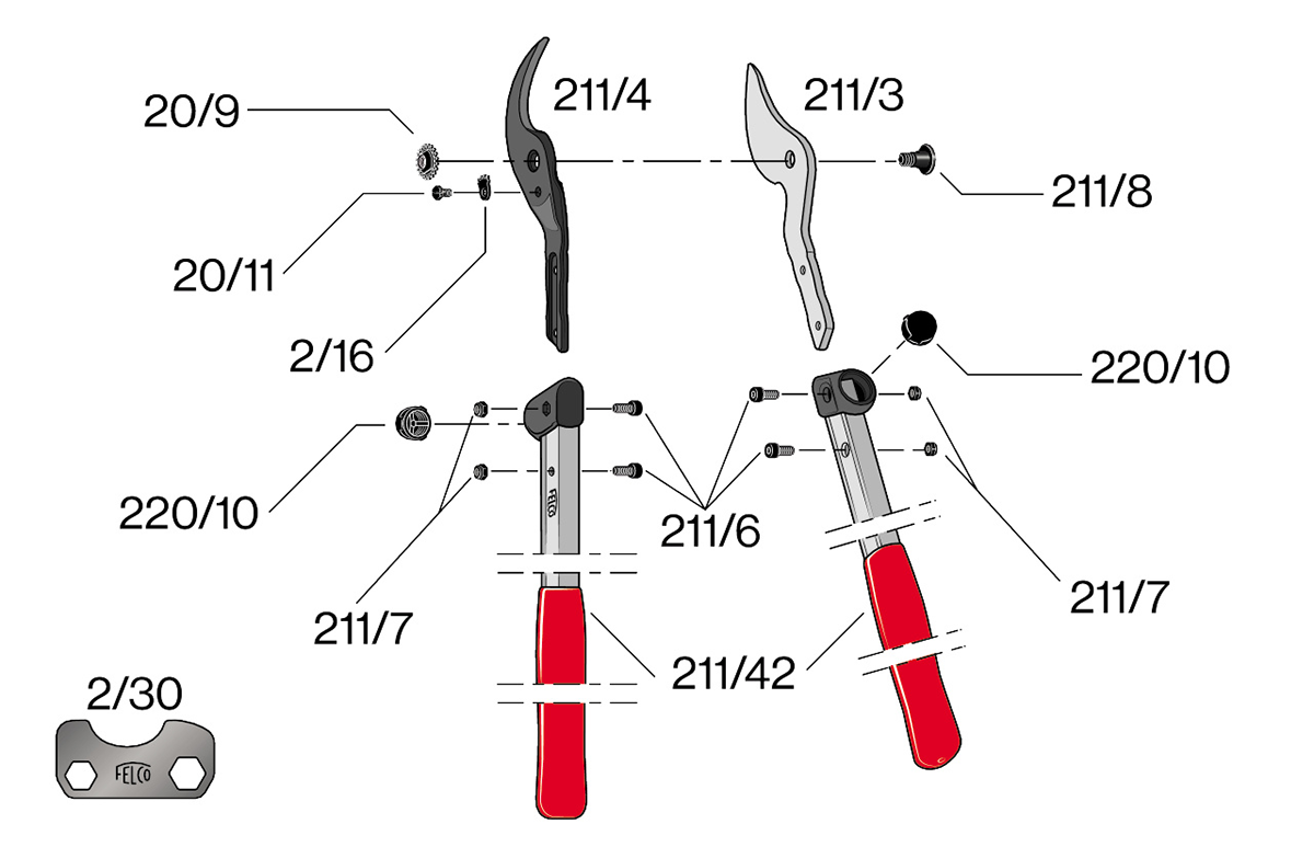 kéo cắt cành felco 211-40