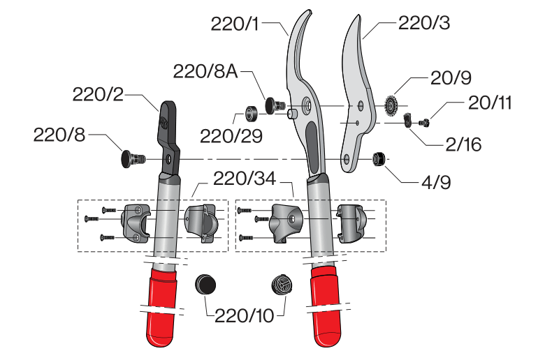 Phụ kiện Kéo cắt cành FELCO 220