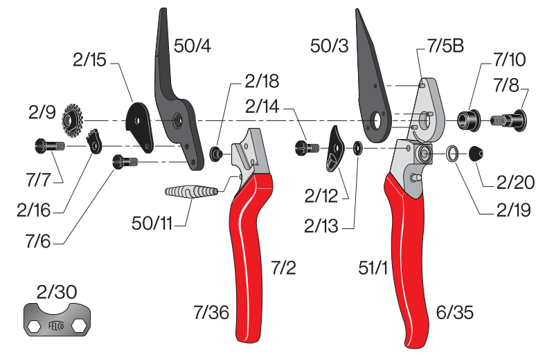 Kéo cắt cành FELCO 50