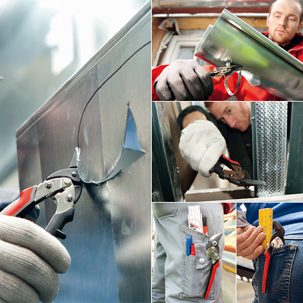 D15A Kéo cắt tôn và kim loại tấm dày 1mm, dài 180mm Bessey