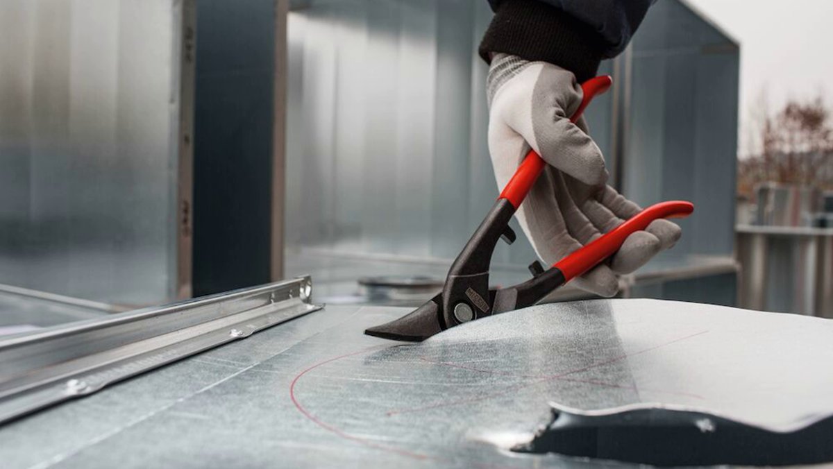 Kéo cắt tôn 1.0mm D216-SBSK, thẳng hoặc cong liên tục Bessey