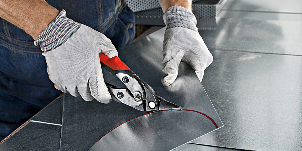 D29ASS Kéo cắt tôn từ 1-1.5mm dài 260mm, tay cầm trợ lực Bessey