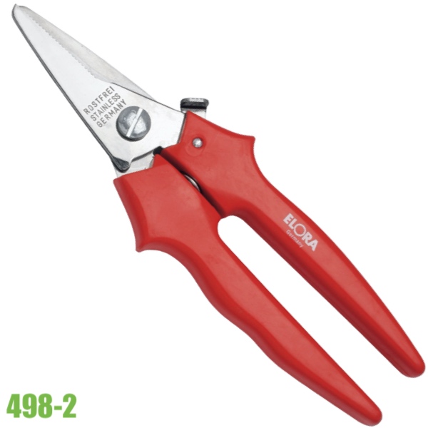 Kéo inox cắt tỉa hoa có khóa lưỡi ELORA 498-2, dài 190mm, size 7.5 inch