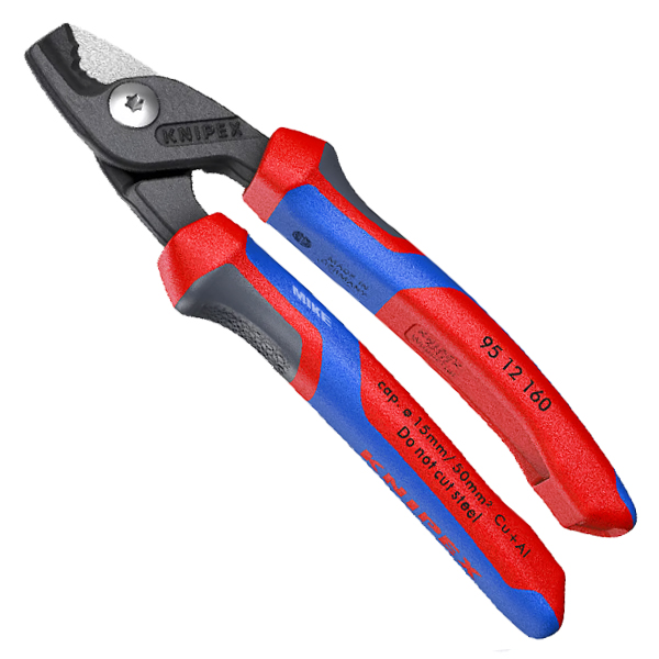 Kéo cắt cáp Knipex 95 12 160 StepCut giảm lực cắt cáp đồng nhôm