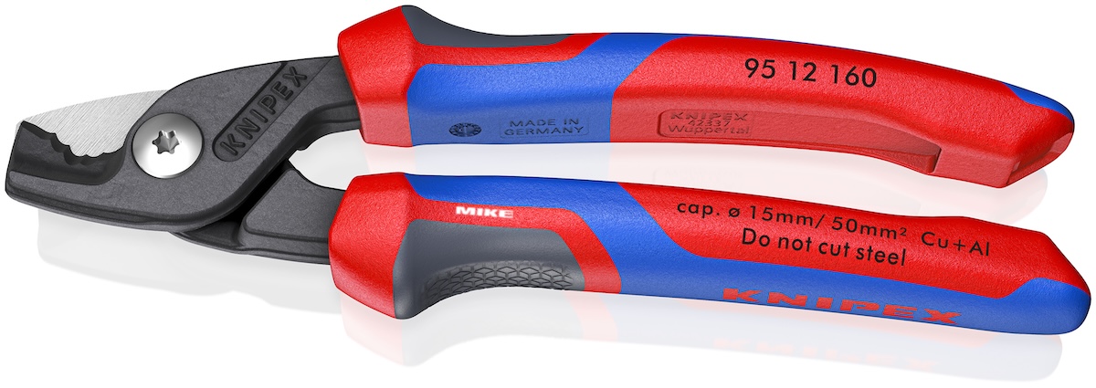 Kềm cắt cáp Knipex 95 12 160 StepCut trợ lực cắt cáp đồng nhôm 50 mm²