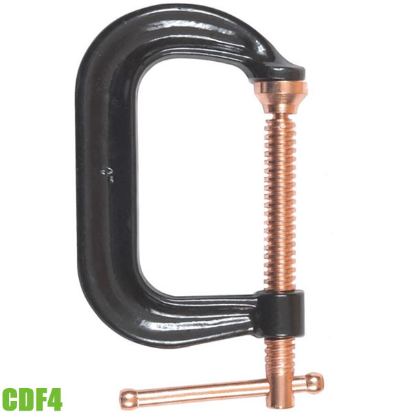 Kẹp chữ C, độ mở ngàm 0-245mm, lực kẹp 18000N, Bessey CDF4