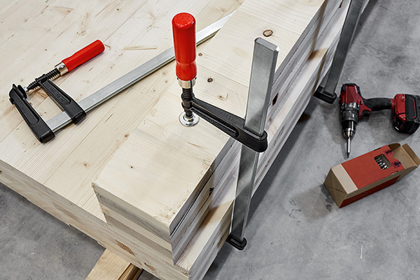 TGKR cảo kẹp chữ F thanh cái trơn