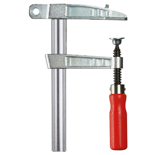 Kẹp nối tiếp địa BESSEY LP/TP, kiểu chữ F, tay quay cán gỗ