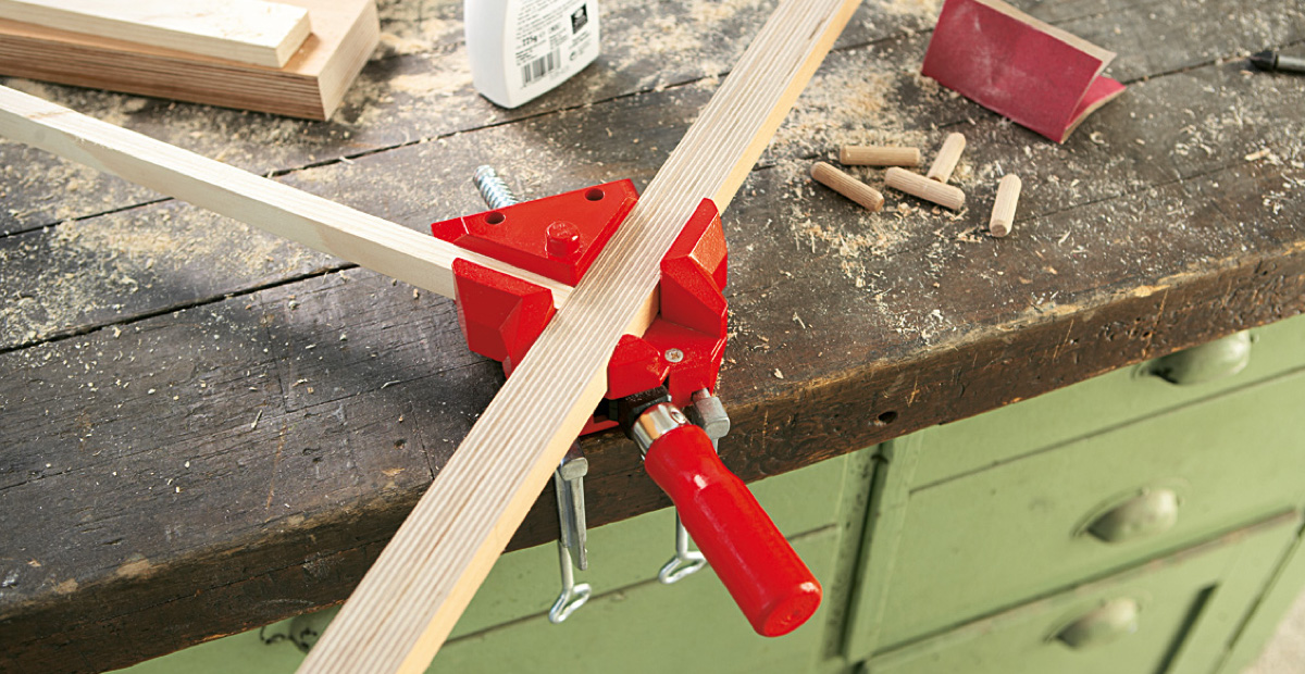 Kẹp góc vuông cho thợ mộc kẹp phôi gỗ BESSEY WS3 2x55mm