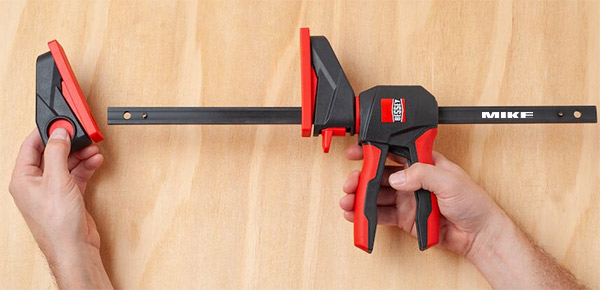 BESSEY EZ360 chuyển từ chế độ kẹp sang mở rộng
