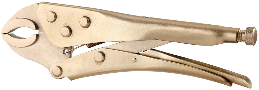 Kìm bấm chết ngàm cong 10 inch, vật liệu Al-Cu chống cháy nổ