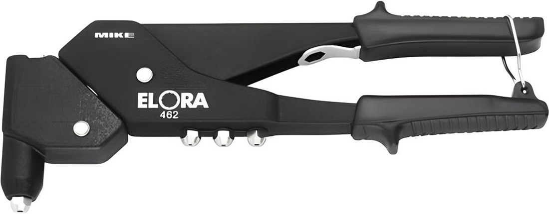 Kìm bấm đinh tán ELORA 462, gồm 4 đầu tháo lắp 2.4mm – 4.8mm